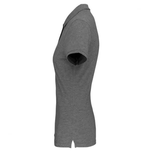 ka2026 - Tricou polo adult dama - bumbac organic pique 180gr. - KARIBAN [Grey Heather]