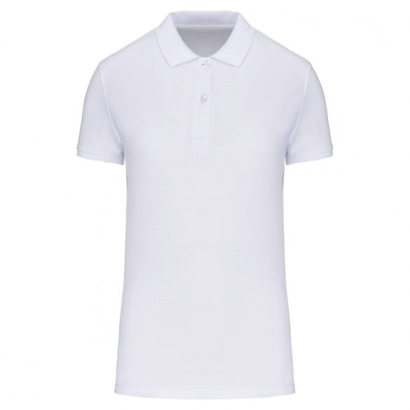 ka2026 - Tricou polo adult dama - bumbac organic pique 180gr. - KARIBAN [White]