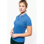 ka2026 - Tricou polo adult dama - bumbac organic pique 180gr. - KARIBAN [White]