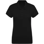 ka210bl-Tricou-polo-adult-dama-Kariban-Organic-Pique-Black