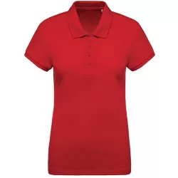 ka210re-Tricou-polo-adult-dama-Kariban-Organic-Pique-Red