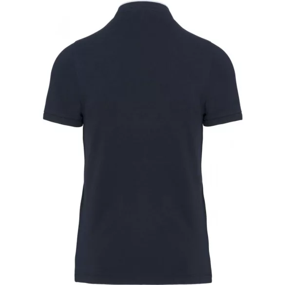 ka223-Tricou-polo-adult-barbat-guler-MANDARIN-KARIBAN-Navy-White