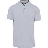 ka223-Tricou-polo-adult-barbat-guler-MANDARIN-KARIBAN-Oxford-Grey-Blac
