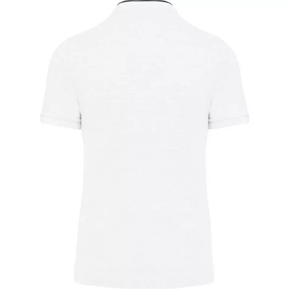 ka223-Tricou-polo-adult-barbat-guler-MANDARIN-KARIBAN-White-Navy