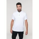 ka223-Tricou-polo-adult-barbat-guler-MANDARIN-KARIBAN-White-Navy