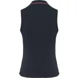 ka224-Tricou-polo-fara-maneci-adult-dama-KARIBAN-SLEEVELESS-Navy-Red-W