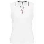 ka224-Tricou-polo-fara-maneci-adult-dama-KARIBAN-SLEEVELESS-White-Navy