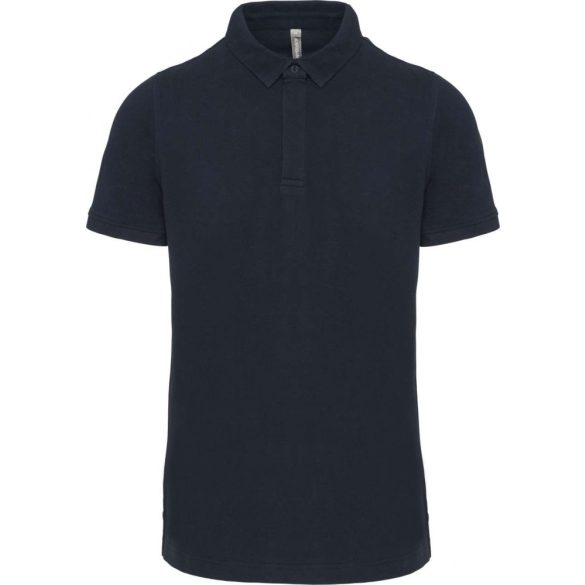 ka225-Tricou-polo-adult-barbat-KARIBAN-STUD-PIQUE-Navy