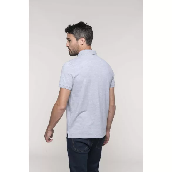 ka225-Tricou-polo-adult-barbat-KARIBAN-STUD-PIQUE-Navy