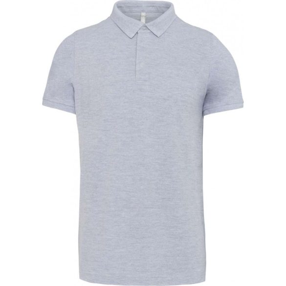 ka225-Tricou-polo-adult-barbat-KARIBAN-STUD-PIQUE-Oxford-Grey