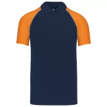 ka226-Tricou-polo-adult-barbat-Kariban-Base-Ball-Navy/Orange