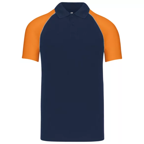 ka226-Tricou-polo-adult-barbat-Kariban-Base-Ball-Navy/Orange