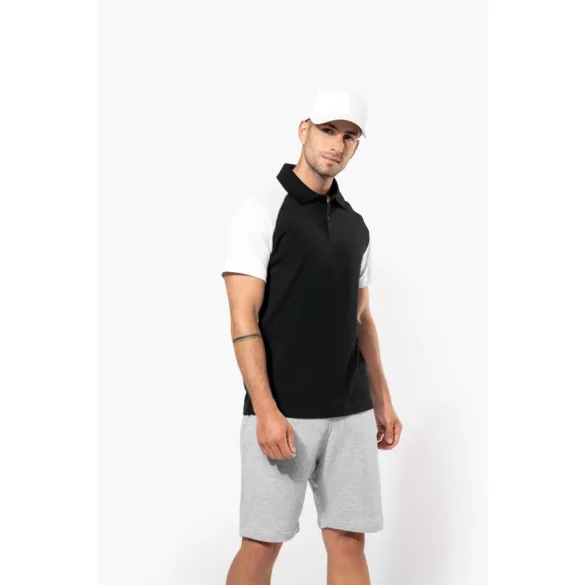 ka226-Tricou-polo-adult-barbat-Kariban-Base-Ball-Navy/Orange