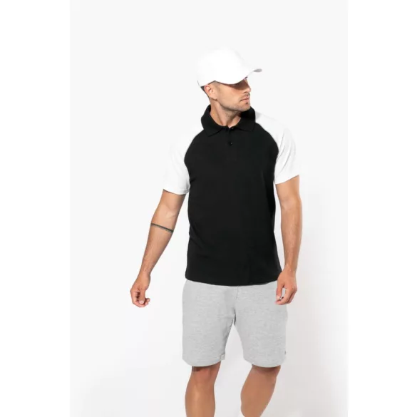 ka226-Tricou-polo-adult-barbat-Kariban-Base-Ball-Navy/Orange