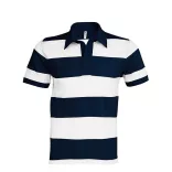 ka237-Tricou-polo-adult-barbat-Kariban-Ray-Navy/White