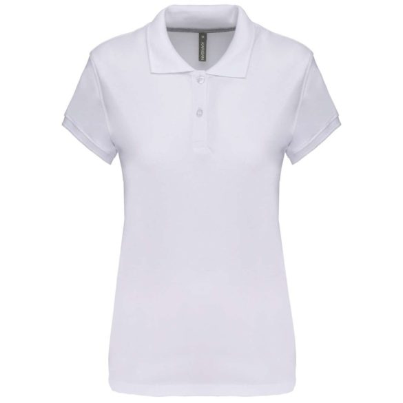 ka242-Tricou-polo-adult-dama-Kariban-Pique-White