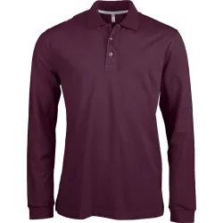 ka243-Bluza-polo-adult-barbat-Kariban-Pique-Wine