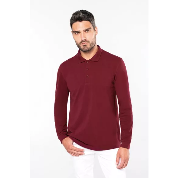 ka243-Bluza-polo-adult-barbat-Kariban-Pique-Wine