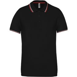 ka250-Tricou-polo-adult-barbat-Kariban-Black/Red/White