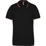 ka250-Tricou-polo-adult-barbat-Kariban-Black/Red/Yellow