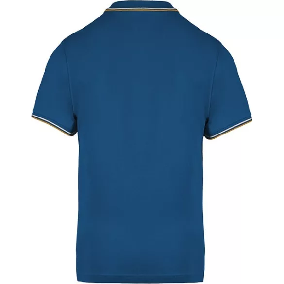 ka250-Tricou-polo-adult-barbat-Kariban-Light-Royal-Blue/Yellow/White