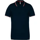 ka250-Tricou-polo-adult-barbat-Kariban-Navy/Red/White