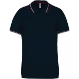 ka250-Tricou-polo-adult-barbat-Kariban-Navy/Wine/White