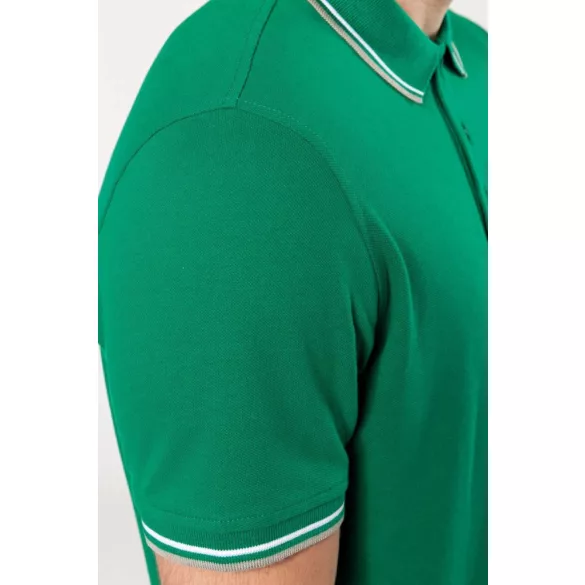 ka250-Tricou-polo-adult-barbat-Kariban-Oxford-Grey/Navy/White