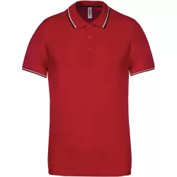 ka250-Tricou-polo-adult-barbat-Kariban-Red/Navy/White