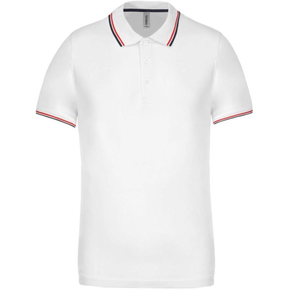 ka250-Tricou-polo-adult-barbat-Kariban-White/Navy/Red
