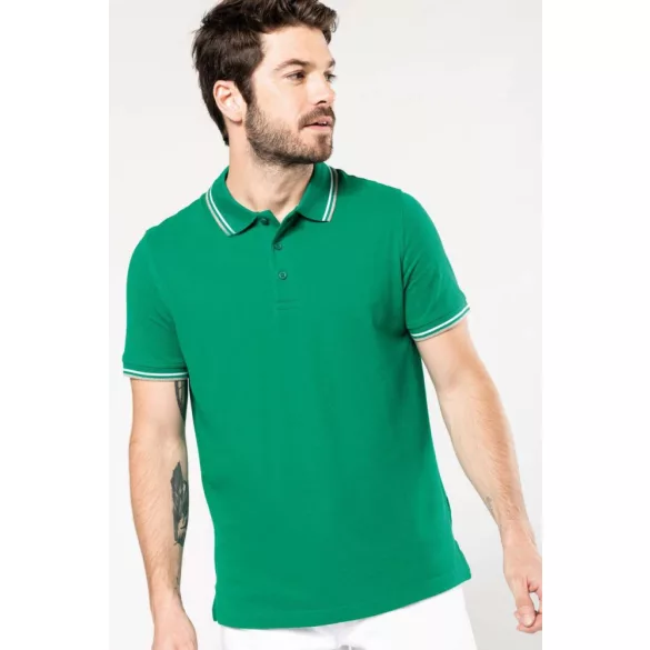ka250-Tricou-polo-adult-barbat-Kariban-White/Navy/Red