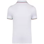 ka250 - Tricou polo adult barbat Kariban Pique  [White/Red/Green]