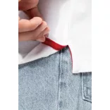ka250 - Tricou polo adult barbat Kariban Pique  [White/Red/Green]