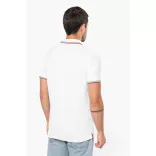 ka250 - Tricou polo adult barbat Kariban Pique  [White/Red/Green]