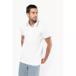 ka250 - Tricou polo adult barbat Kariban Pique  [White/Red/Green]