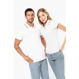 ka250 - Tricou polo adult barbat Kariban Pique  [White/Red/Green]