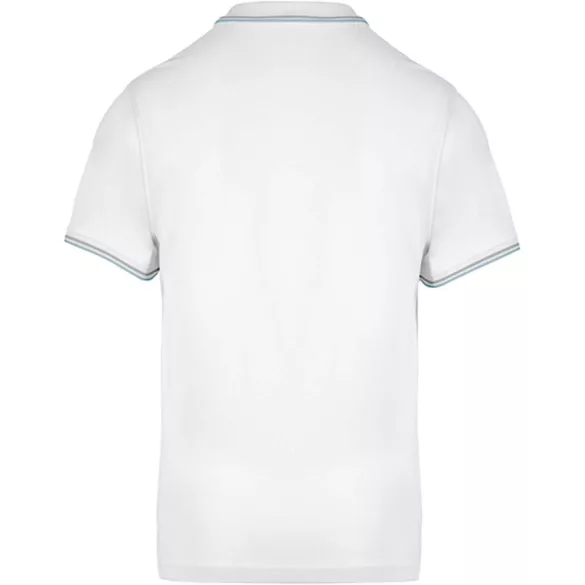 ka250-Tricou-polo-adult-barbat-Kariban-White/Sky-Blue/Light-Grey
