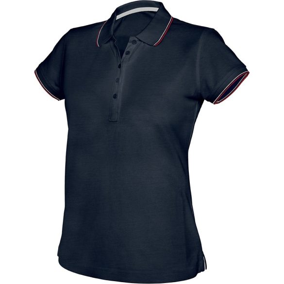 ka251-Tricou-polo-adult-dama-Kariban-Navy/Red/White