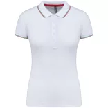 ka251 - Tricou polo adult dama Kariban Pique  [White/Red/Green]