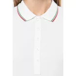ka251 - Tricou polo adult dama Kariban Pique  [White/Red/Green]