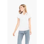 ka251 - Tricou polo adult dama Kariban Pique  [White/Red/Green]