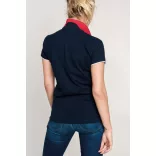 ka252-Tricou-polo-adult-dama-Kariban-Navy/White/Red