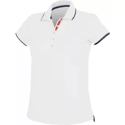 ka252-Tricou-polo-adult-dama-Kariban-White/Navy