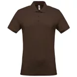 ka254 - Tricou polo adult barbat Kariban Pique [Chocolate]