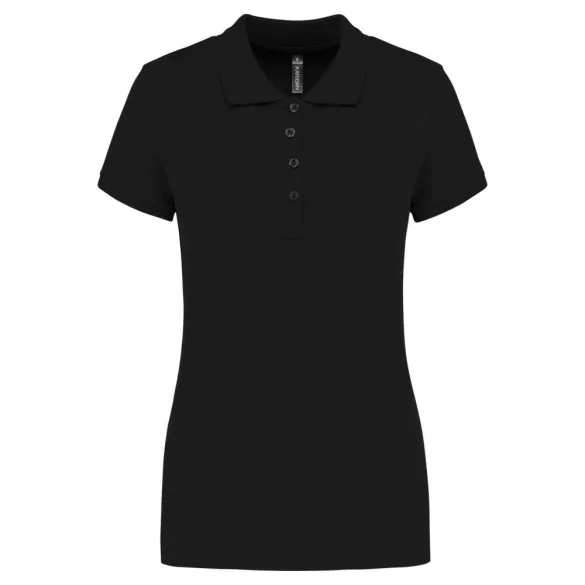 ka255-Tricou-polo-adult-dama-Kariban-Pique-Black
