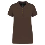 ka255 - Tricou polo adult dama - KARIBAN PIQUE [Chocolate]