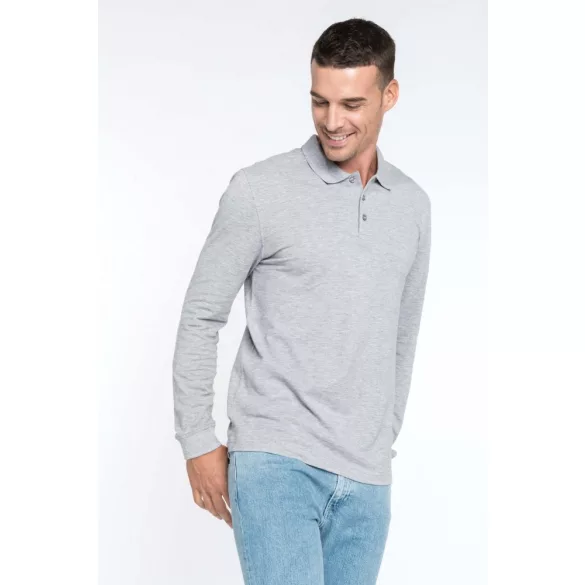 ka256-Bluza-polo-adult-barbat-Kariban-Pique-Light-Royal-Blue