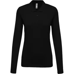 ka257-Bluza-polo-adult-dama-Kariban-Pique-Black