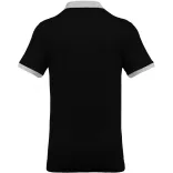 ka258-Tricou-polo-adult-barbat-Kariban-Two-tone-Pique-Black/Oxford-Gre