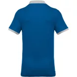 ka258-Tricou-polo-adult-barbat-Kariban-Two-tone-Pique-Light-Royal-Blue